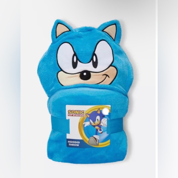Sonic the Hedgehog Hooded Throw Blanket - Picture 3 of 5